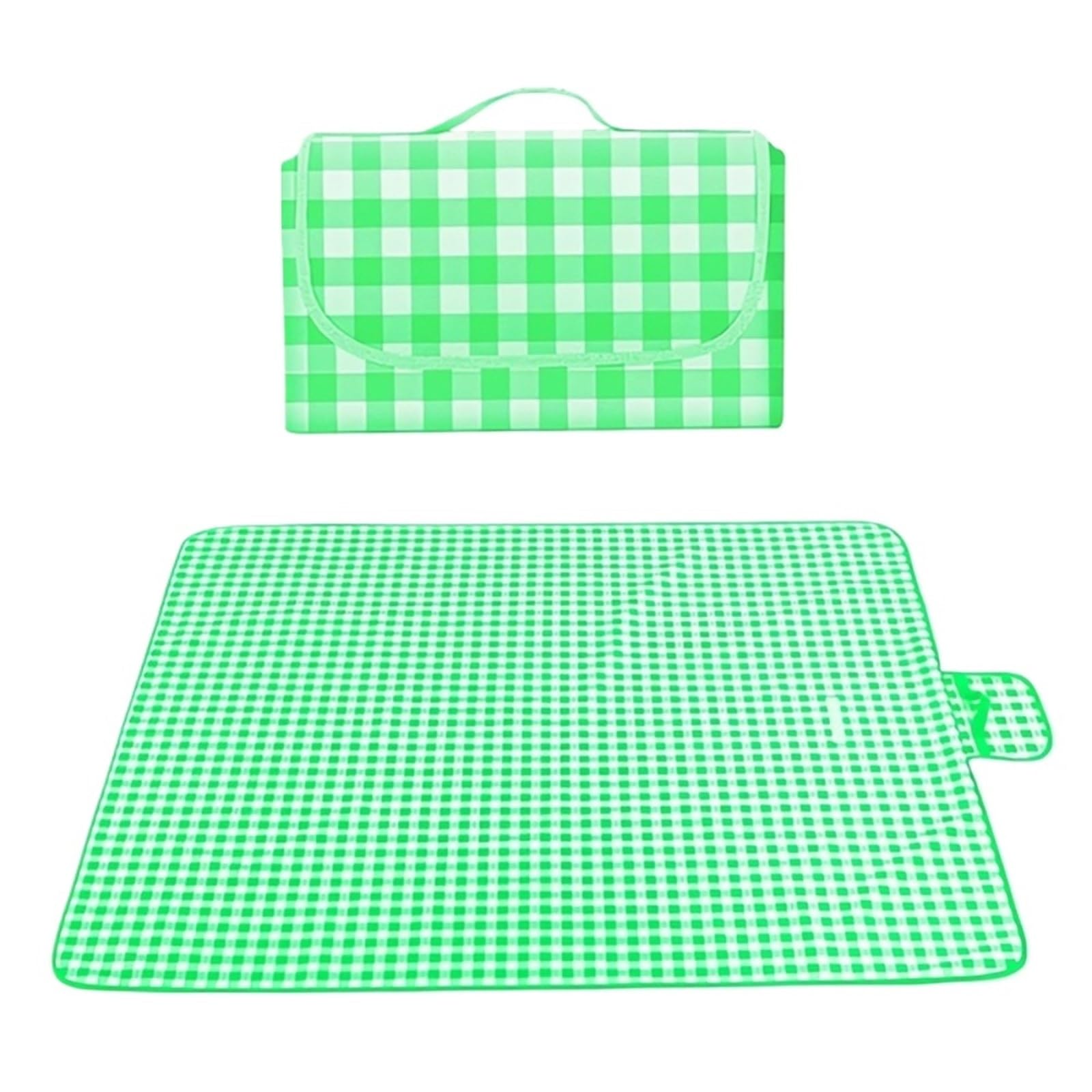 1 pezzo di tessuto pieghevole stuoia da picnic portatile impermeabile spiaggia coperta campeggio spessa per Campeggio(Green,200x300cm)