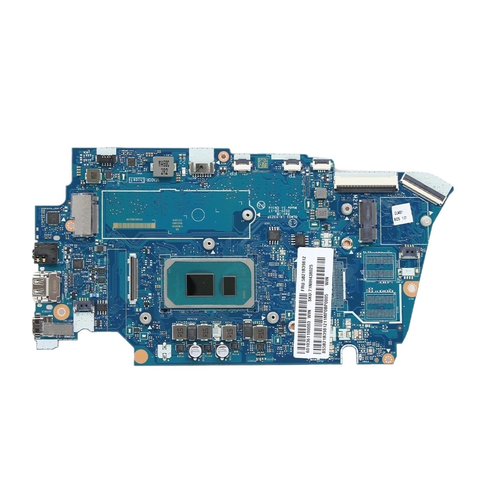 Laptop-Motherboard, kompatibel mit Lenovo, Ideapad 5-14ITL05 LA-K321P, CPU: i5-1135G7, i7-1165G7, RAM: 8/16 GB, FRU: 5B21B39815, 5B21B39816, 5B21B39812(I5-1135G7 RAM 16G)