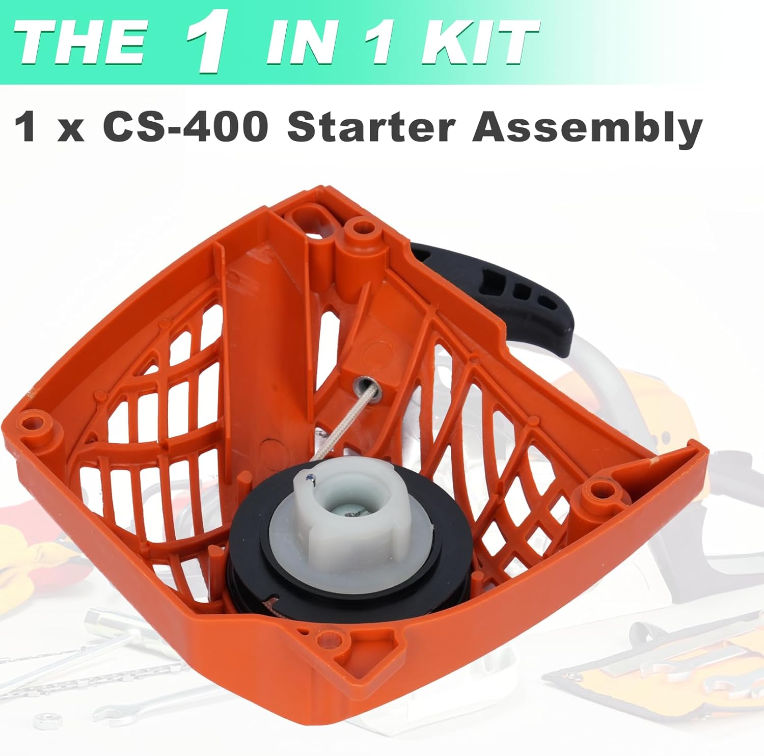 A051000982 Starter Assembly, CS-400 Recoil Starter Assembly for Echo CS-370 CS-370F CS-400 CS-400F CS-420ES Chainsaws, CS-370 CS-420 Recoil Assy Replace # A051000981, A051000980