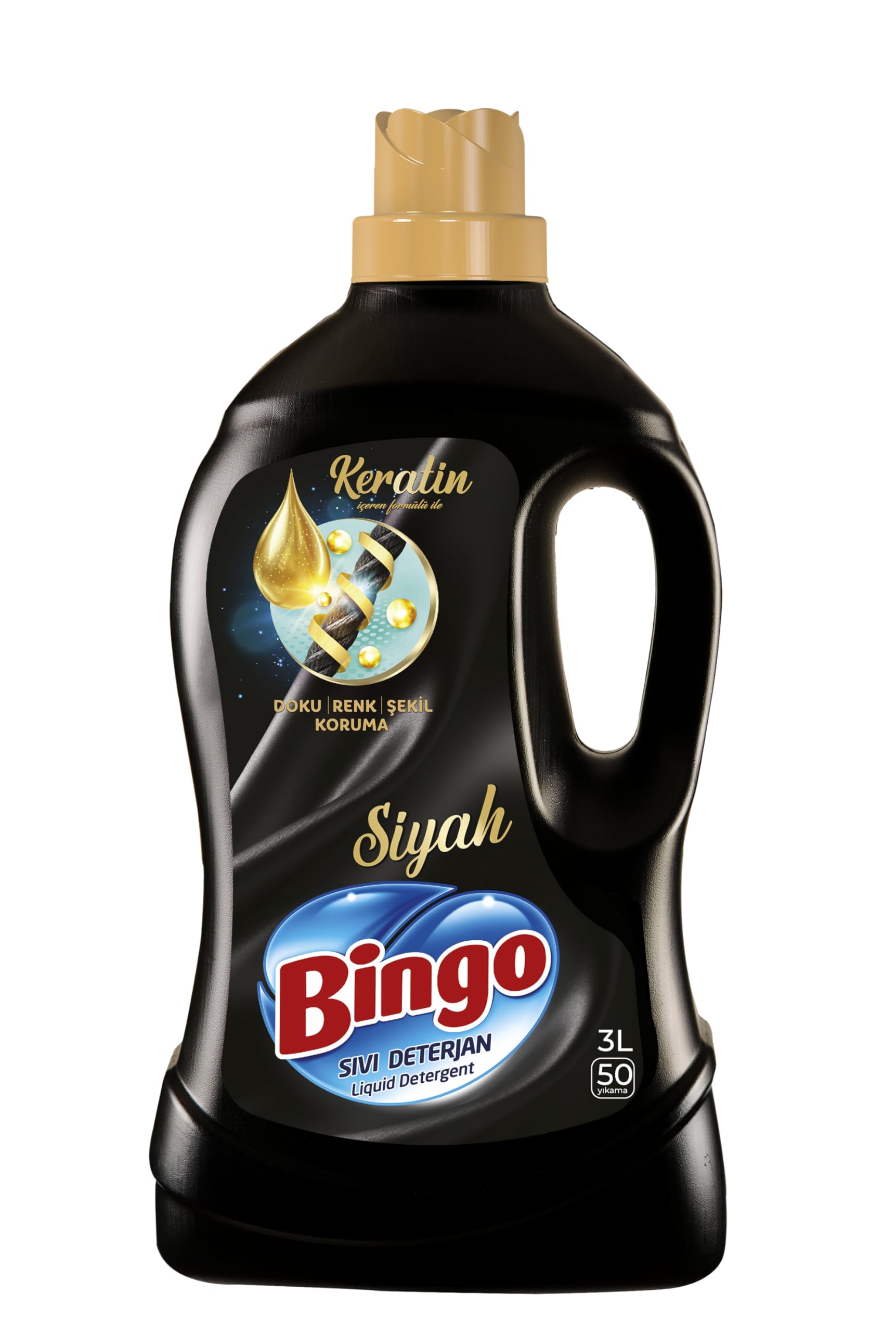 Bingo Siyahlar Keratinli 50 Yıkama Sıvı Çamaşır Deterjanı ( 1 x 3000 mL)