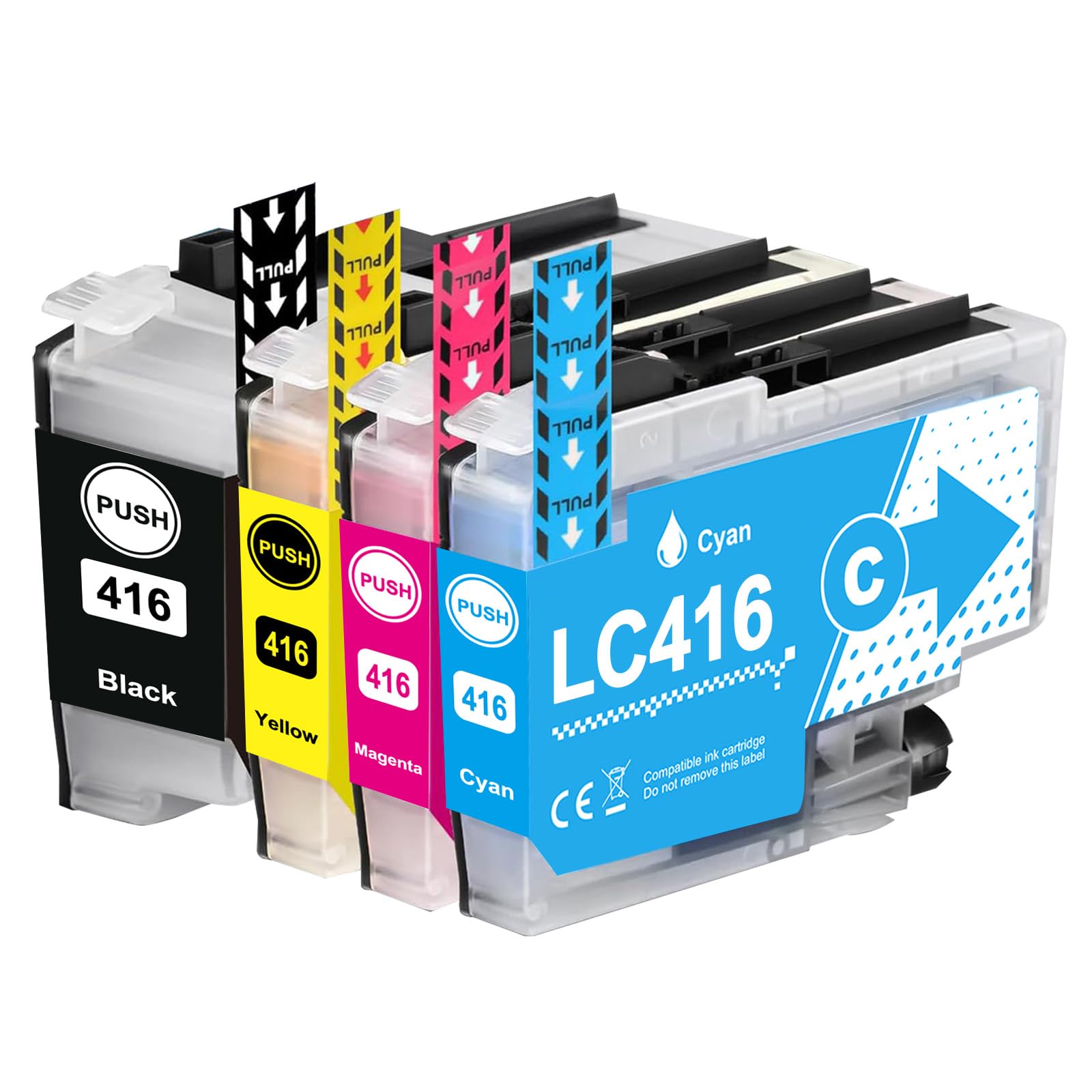 LC416 最新IC残量表示 LC416-4PK 4色パック互換インクカートリッジ LC416BK LC416C LC416M LC416Y 標準容量 対応型番 Brother ブラザー MFC-J4940DN MFC-J4540N J4543N J4443N J4440N DCP-J4143N J4140Nプリンター