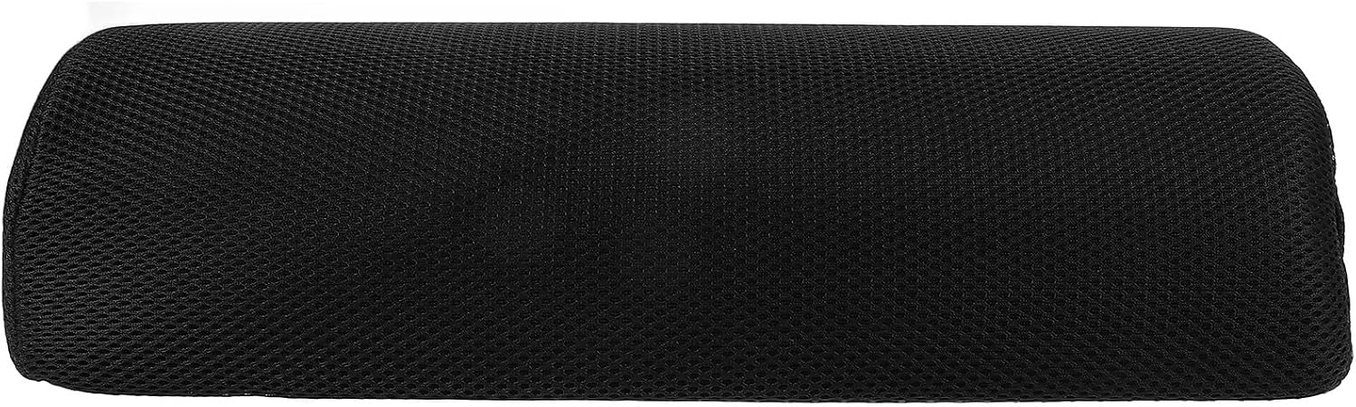VANZACK Leg Pillow Semi-Roll Cushion for Sleeping, High Resilience Leg Bolster Pillow with Black Mesh Cover, Under Knee Support for Back Relief and Home Lumbar Comfort