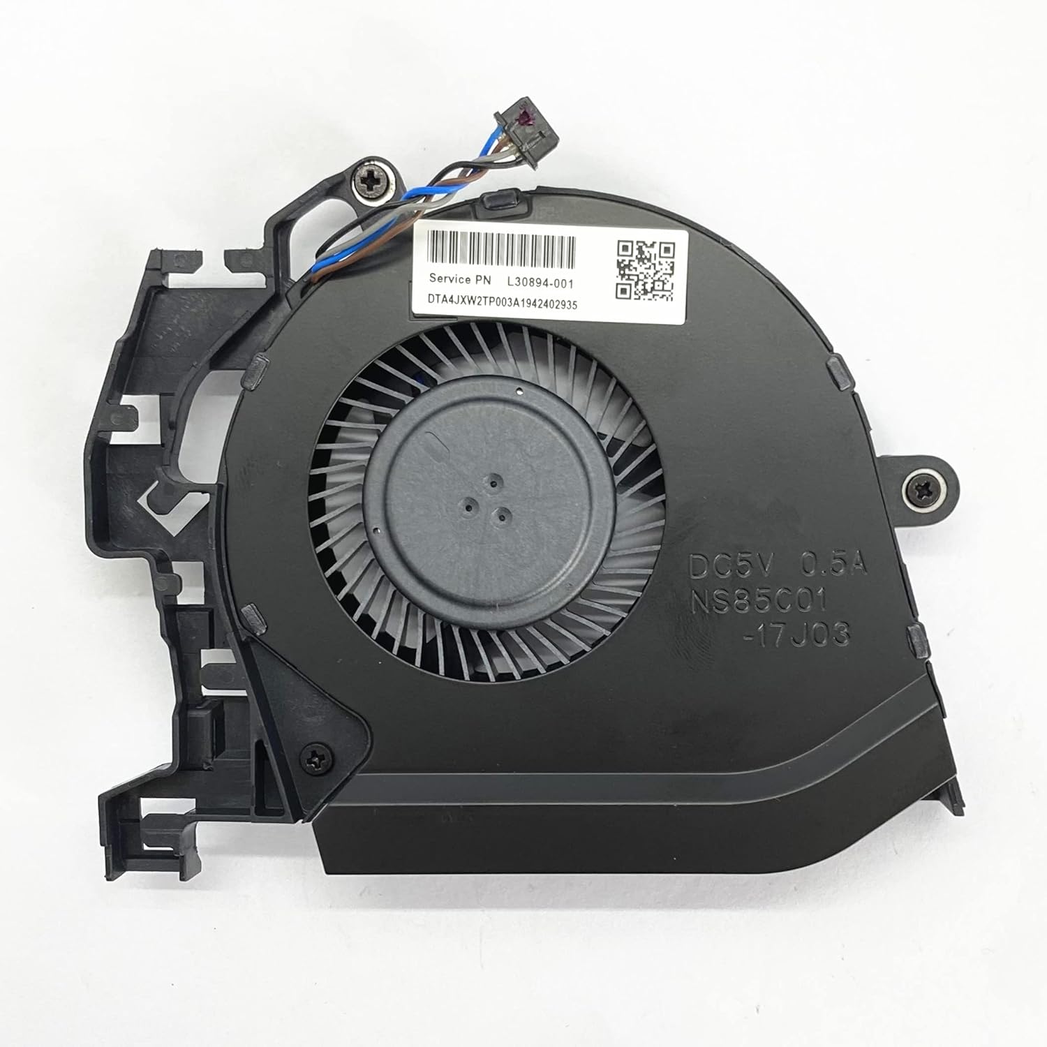 Replacement New Laptop CPU and GPU Cooling Fan for HP Studio ZBook 15 G5 ZBook 15 G6 Series L30894-001 L30895-001 L28713-001 L28712-001 NS85C01-17J04 NS85C01-17J03 DC5V 0.5A Fan
