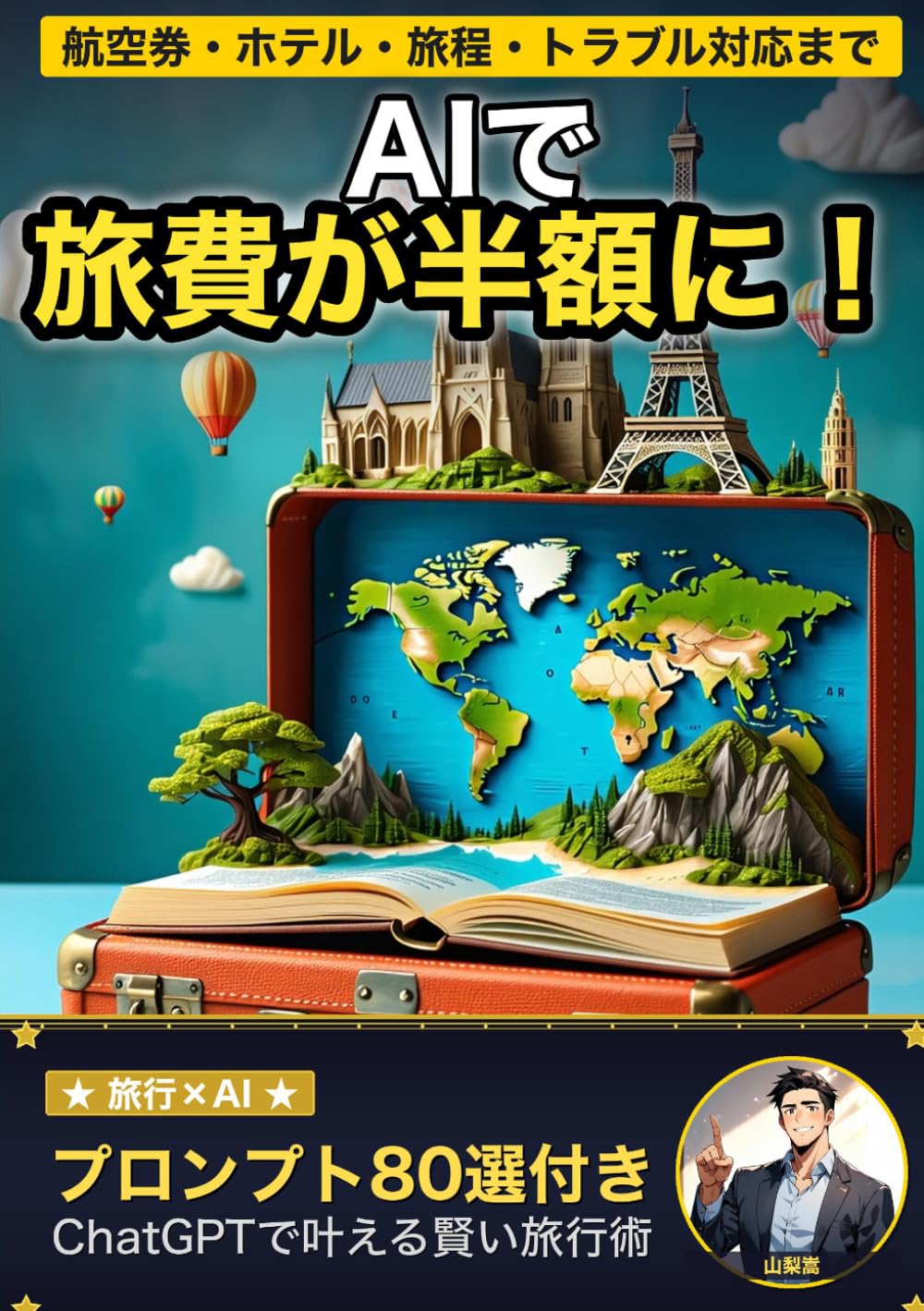 AIで旅費が半額に！ ChatGPTで叶える賢い旅行術: 航空券も旅程も現地トラブルもAIに任せたら、旅が劇的に変わった話 (山梨嵩のAI活用シリーズ)
