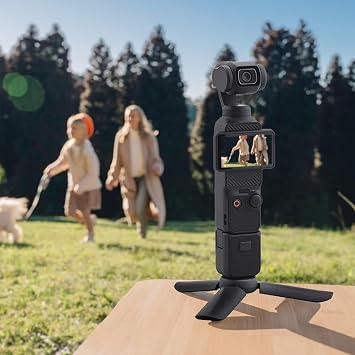 Mini Tripod for DJI Osmo Pocket 3 & 2, Foldable Stand with 1/4-20 Screw Mount, Portable, Compact Desktop Stand Compatible with Osmo Pocket, DJI Osmo Action 5/4, and Insta360 Ace Pro