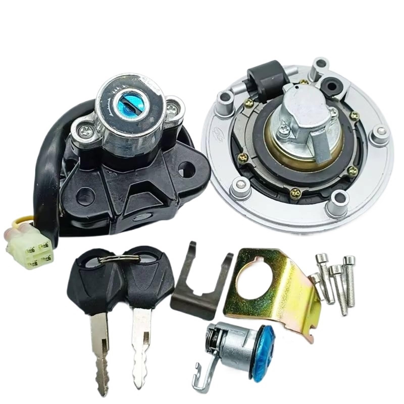 Kompatibel Mit Suzuki Für SV1000 2003 2004 2005 Motorrad Zündschloss Sperrschlüssel Set OEM: 37000-16820 37000-16840
