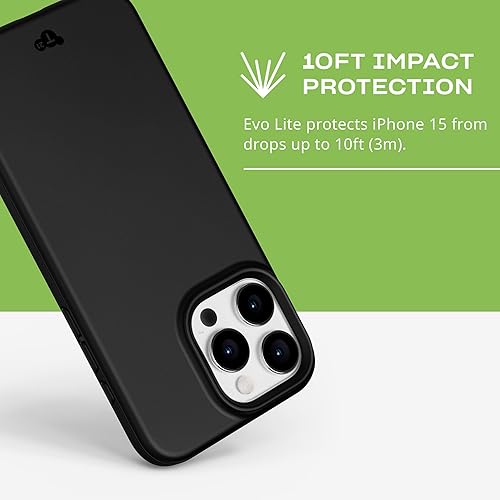 Miniatura 5 de Tech21 EvoLite - Funda para iPhone 15 Pro Max, funda de protección contra impactos, color negro