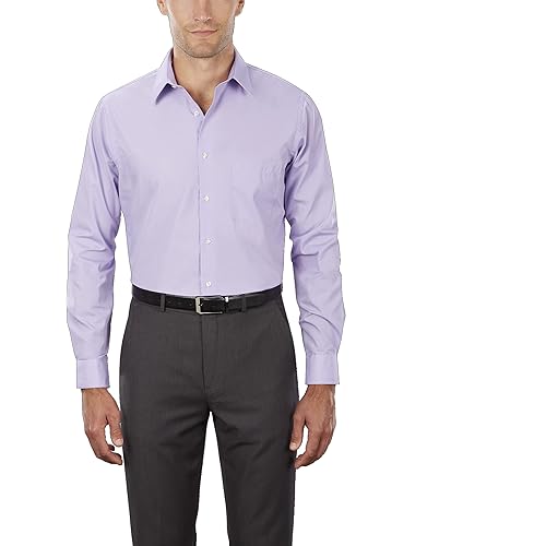 Van Heusen Men's Dress Shirt Regular Fit Poplin Solid