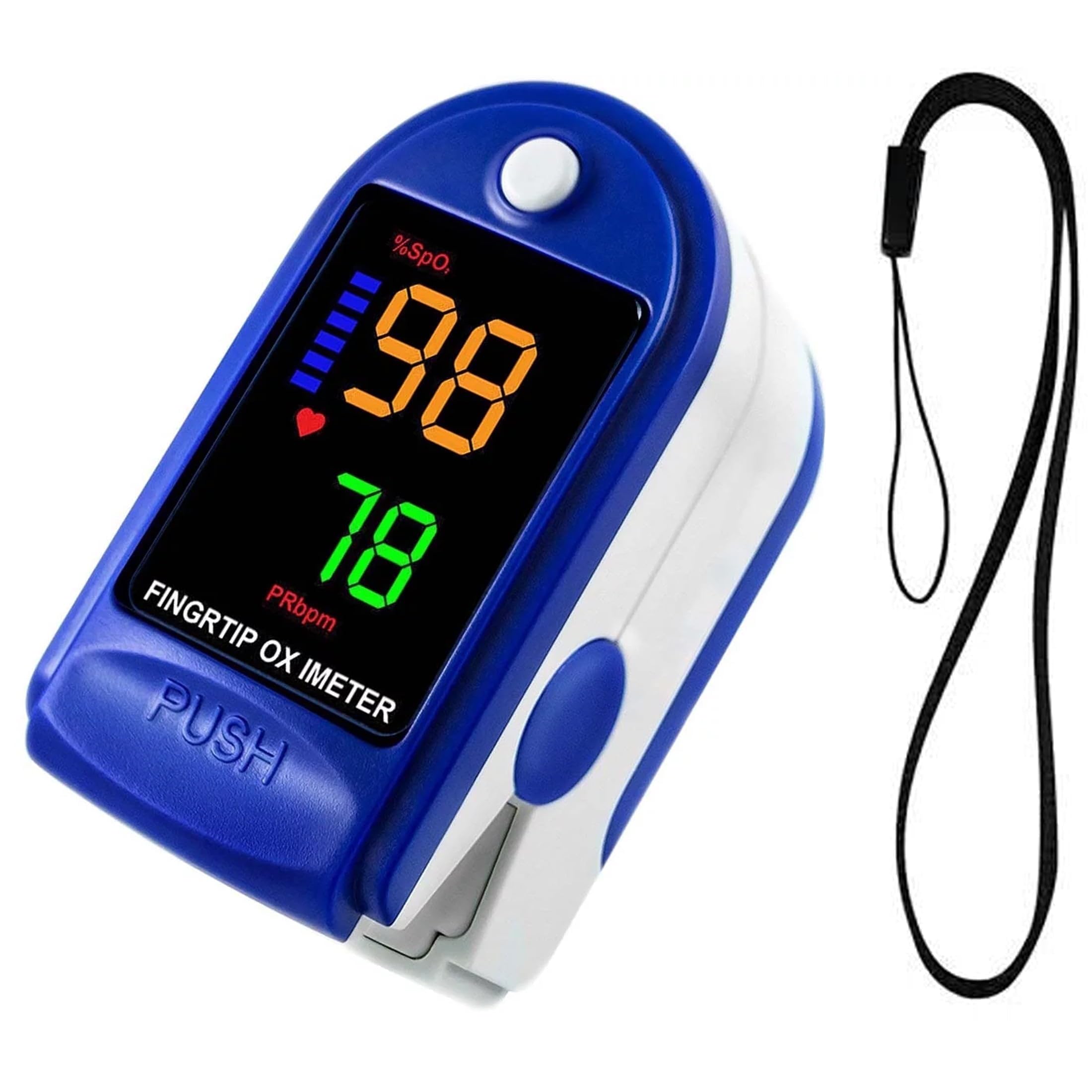 Digital LED Pulse Oximeter for Home Use Instant SpO₂ & Pulse Measurement, Fast & Accurate LED Pulse Oximeter, Instant Blood Oxygen & Heart Rate Checker With Batteries and Laynyard AD807-image-27