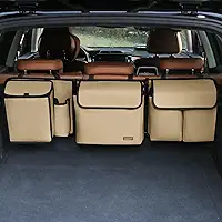 Organizador de porta-malas e banco traseiro de luxo para SUVs e trailers de tamanho médio ou grande, módulos de armazenamento removíveis com cooler embutido, patente pendente