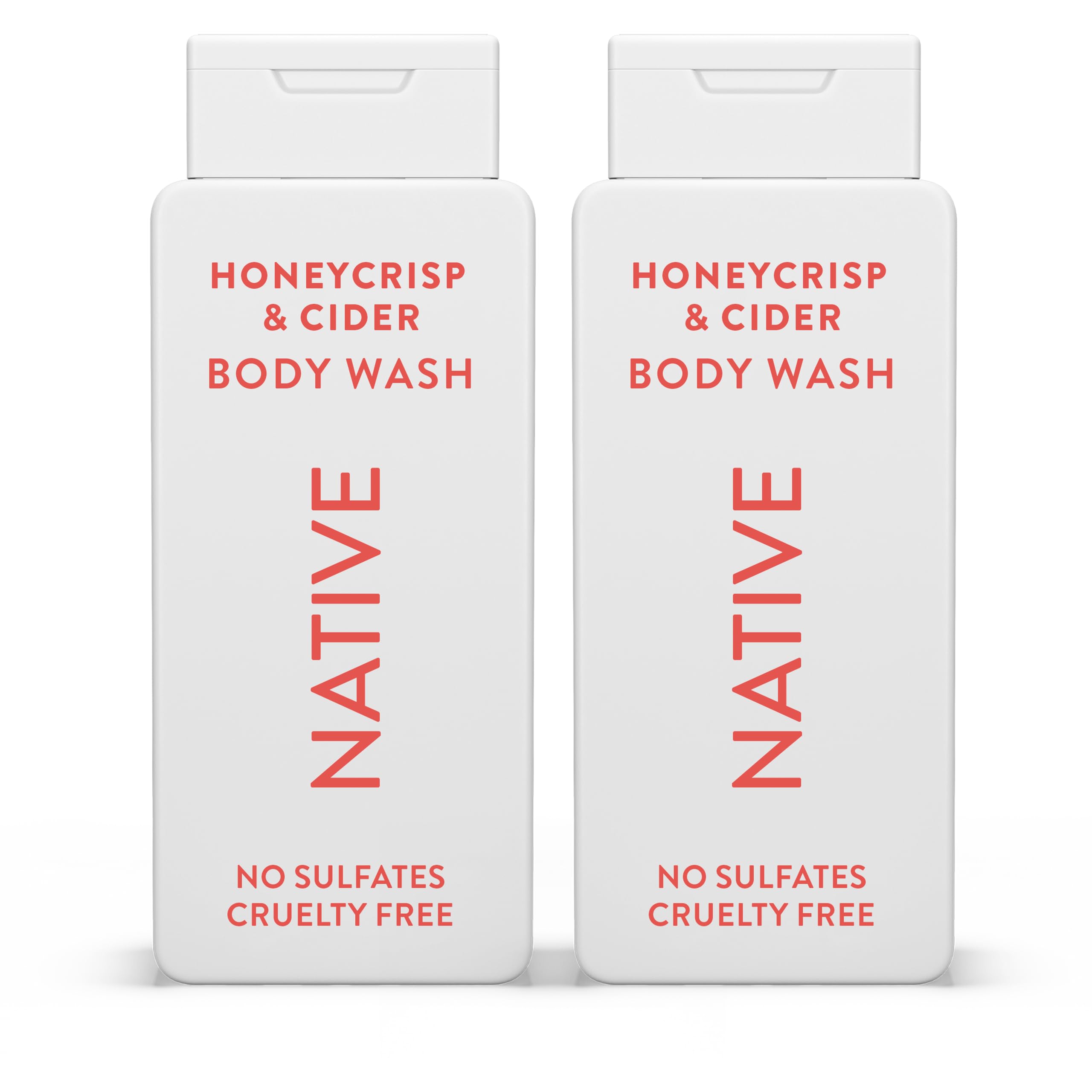 Native Body Wash with Naturally Derived Ingredients – Honey Crisp & Cider – Sulfate & Paraben Free – For Women & Men – Skin‑Loving Cleanser – 18 oz (2‑Pack)