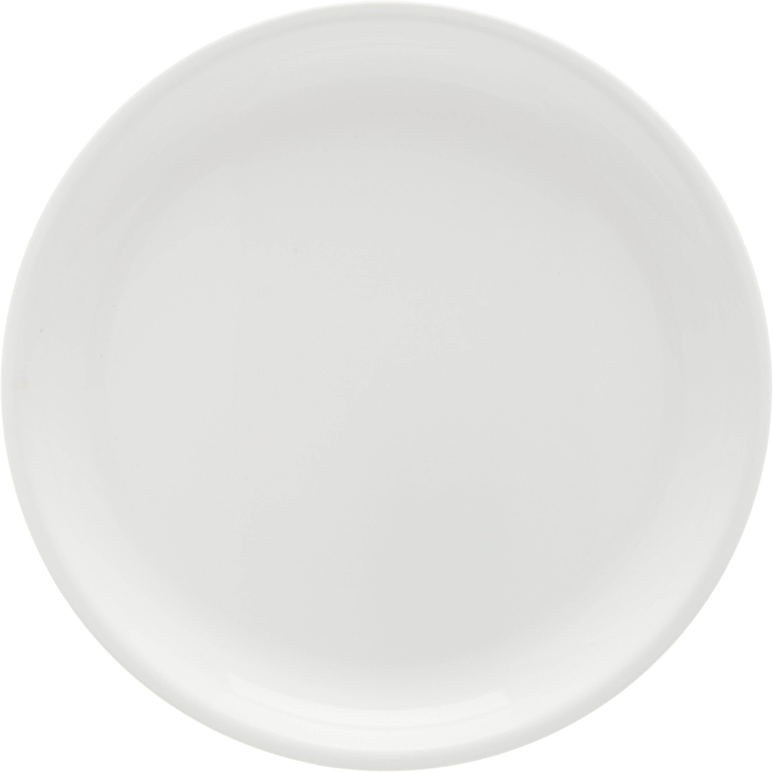 Signoraware Round Half Plastic Plate Set, Set of 3, White