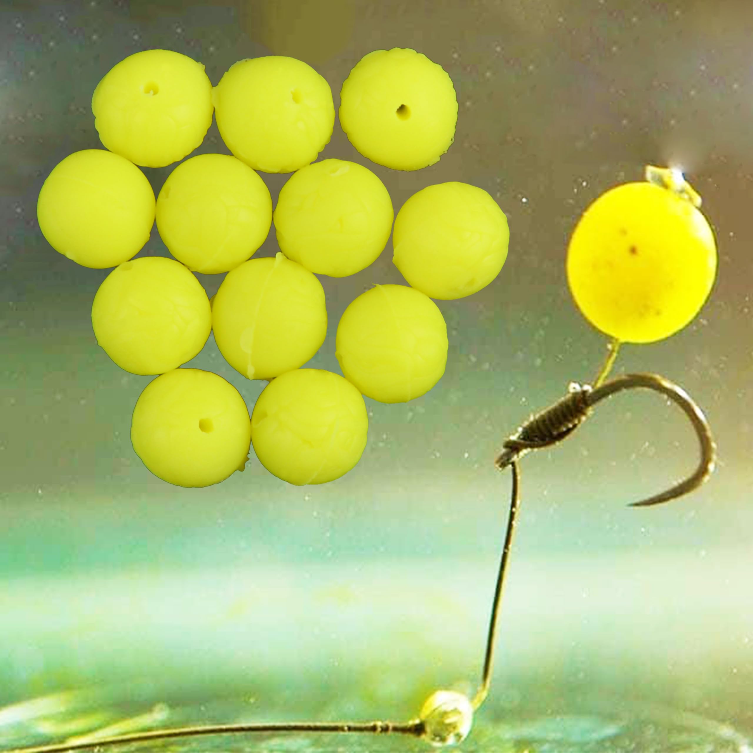 Cebos Flotantes de Pellets Blandos para Carpas, Bolas de Espuma para Pesca, Indicador, Accesorio de Pesca, Cebos para Carpas, Bolas Flotantes, Cuentas, Alimentador