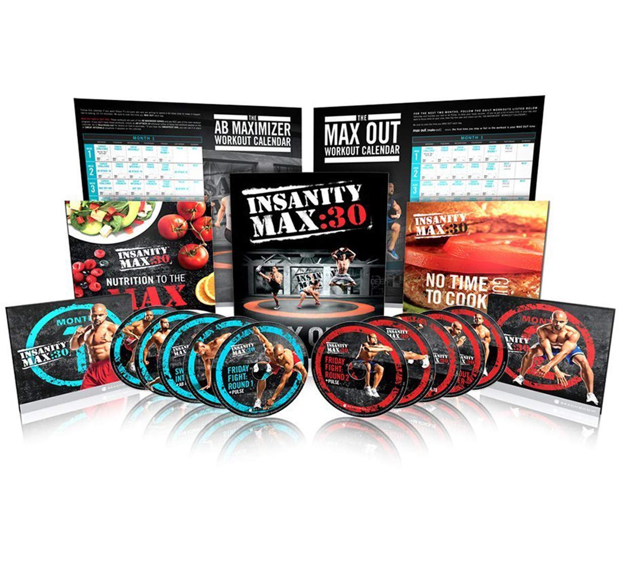 Beachboy INSANITY MAX:30 Base Kit 12 30-minute Strength and Cardio Workouts on 10 DVD