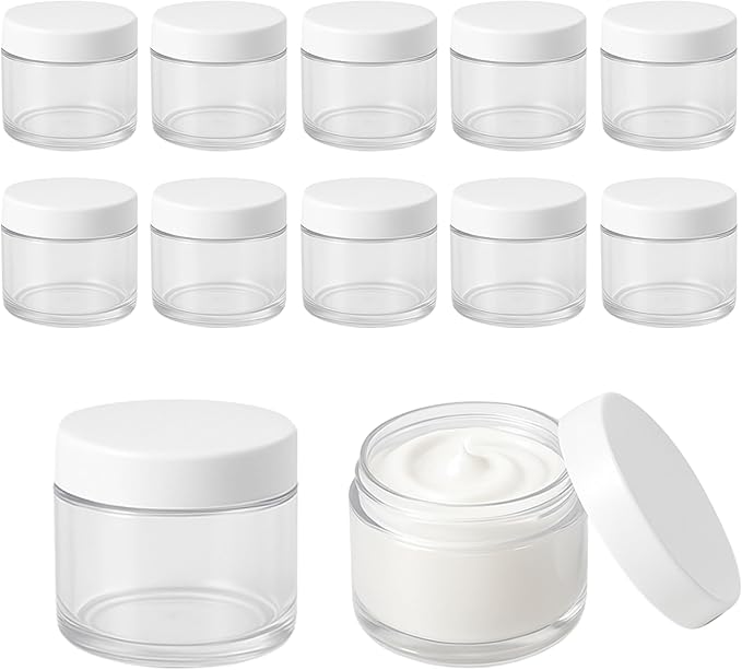 12 kleine Tiegel Cremetiegel 35ml Plastikdosen mit Schraubdeckel Lebensmittelecht BPA-frei made in germany,