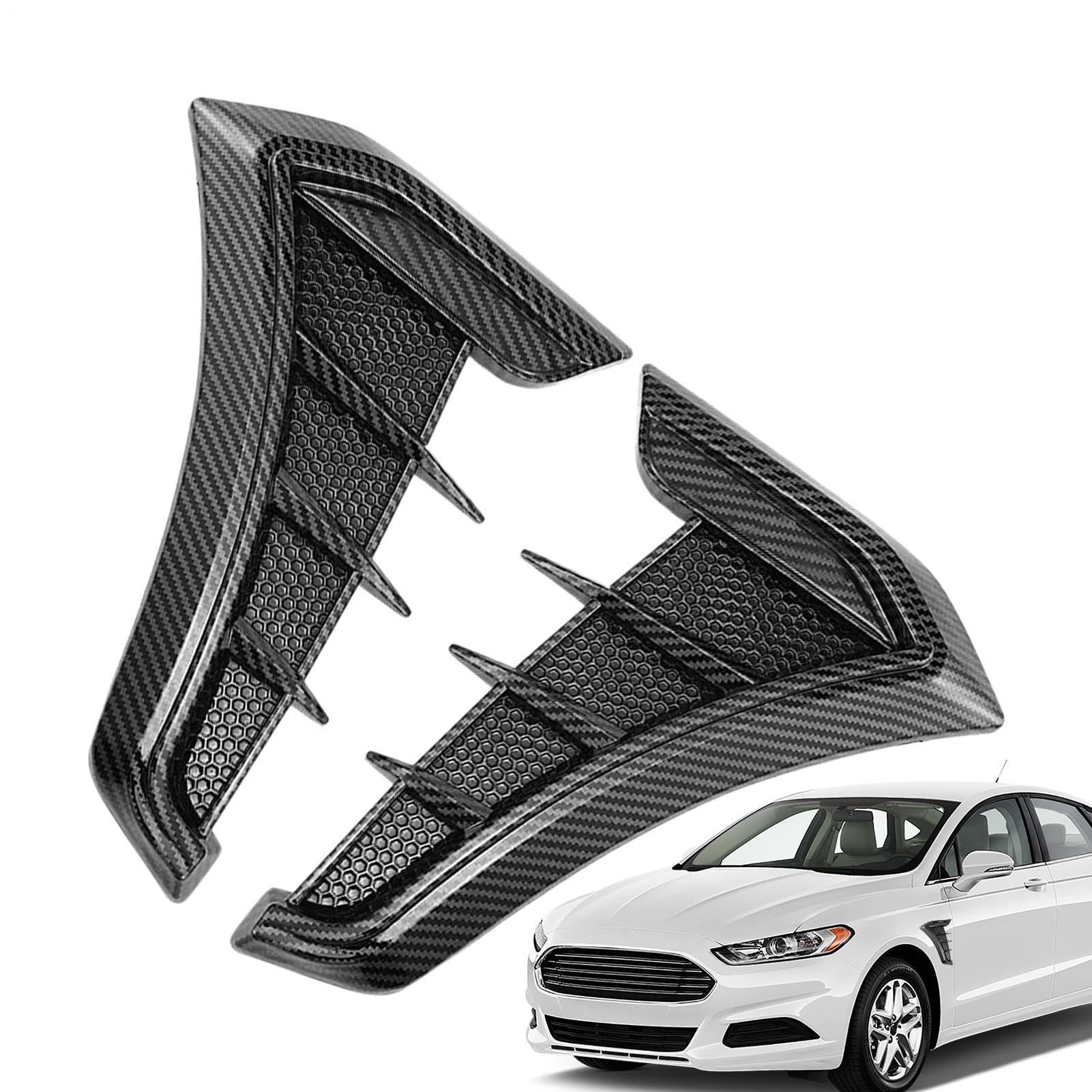 Sportivo per rivestimento esterno, adesivo rimovibile in ABS per le prese d'aria laterali, grafica decorativa per auto, impermeabile, adesivo universale per carrozzeria