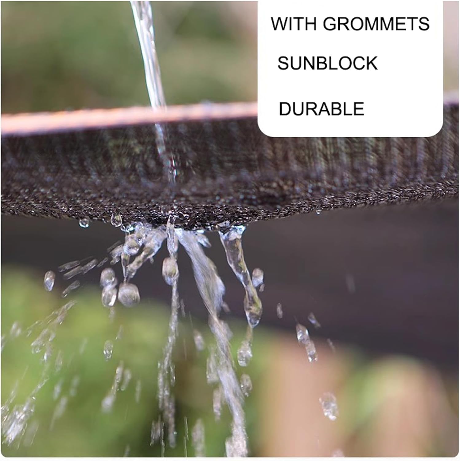 8x8m UV Resistant Shade Netting - Heavy Duty Garden Plant Shade Cloth with Reinforced Grommets for Patio, Greenhouse, Poultry, and Outdoor Use - Protects from Sunlight