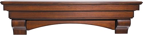 small fireplace mantel