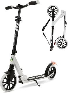 SereneLife Cityroller- Große Räder, Klappbar, Höhenverstellbar, bis 100kg