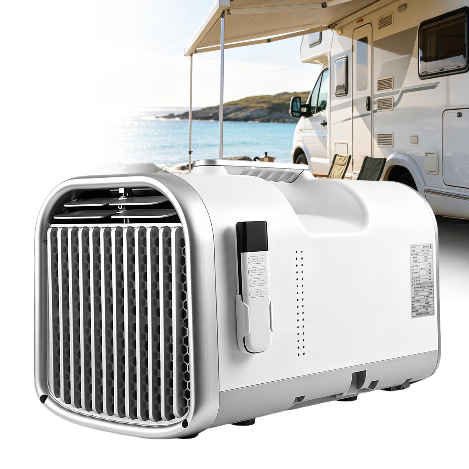 LURECAQING Portable Aircon Unit for Tent and Campervan | With Fast Cooling, Dehumidifier and Fan Mode Auto-Evaporation, 12 Hour Timer, 42db Quiet Sleep Mode, 60°F-90°F 4400BTU