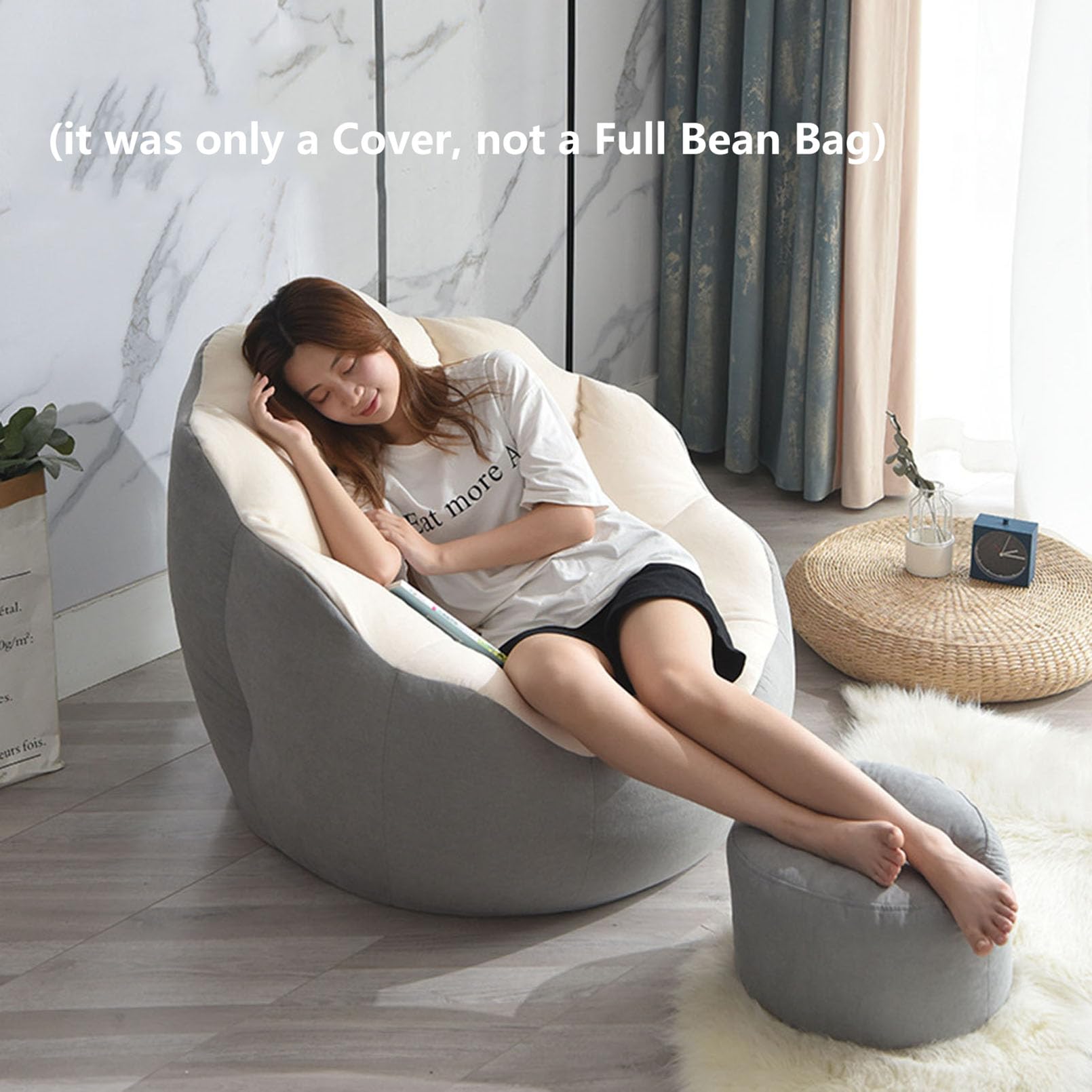 Bean Bag Chair Cover, (No Filler) Comfort Lazy Stuf Produktbild-Vorschau 12