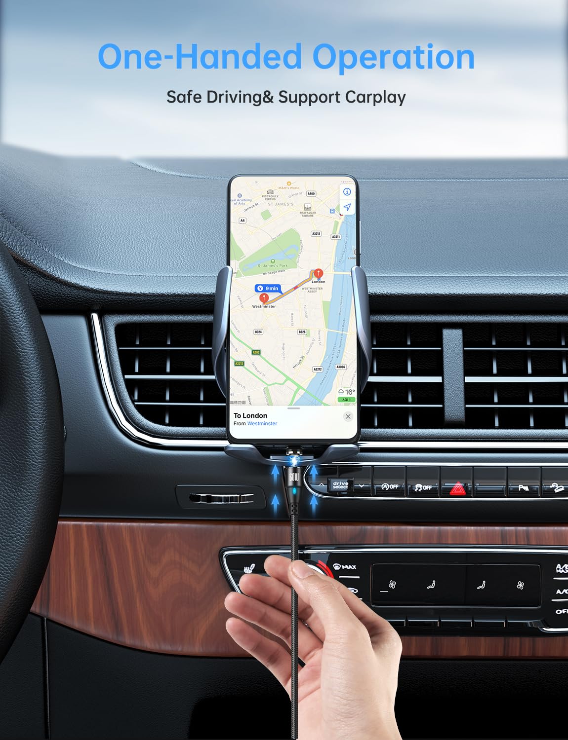 Cable de carga magnético USB C a USB C [paquete de 3, 3.3 pies/6.6 pies], cable de carga rápida USB tipo C de 60 W/3 A, compatible con Samsung Galaxy S21/S21+ Ultra 5G, S20/S20, Pixel, Switch