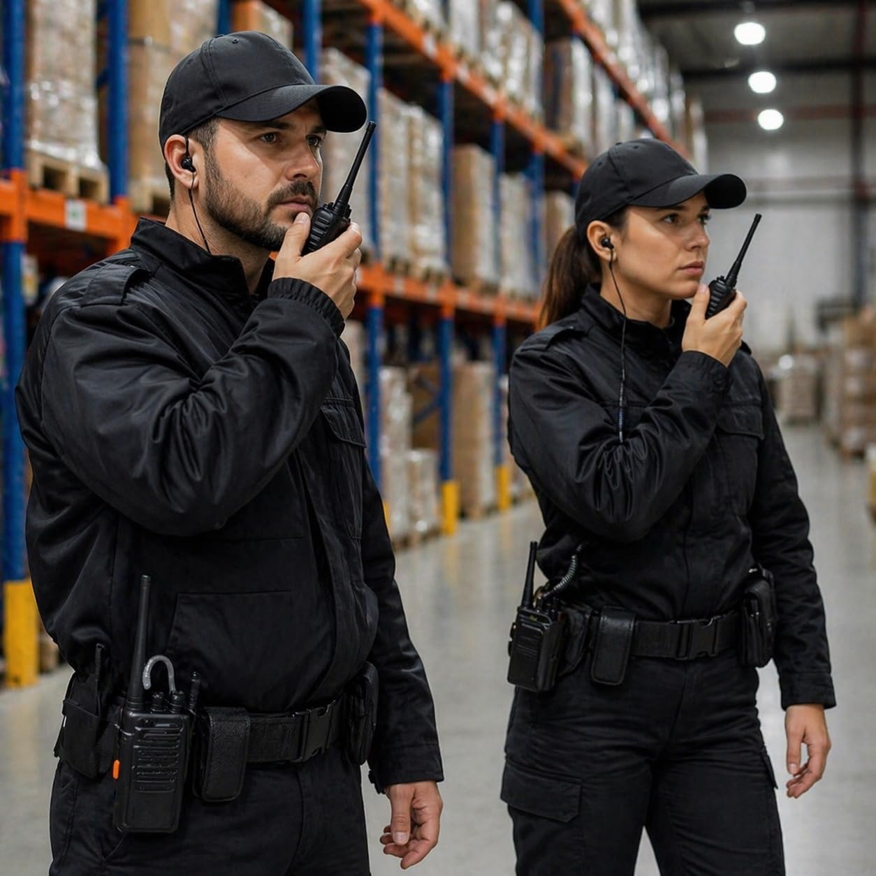Walkie Talkie Professionali 2 Pezzi Bdit Accessori con Auricolari, Base di Ricarica, Lungo Raggio, Radio Ricetrasmittente Portatile per Sicurezza, Magazzino, Cantiere, Hotel