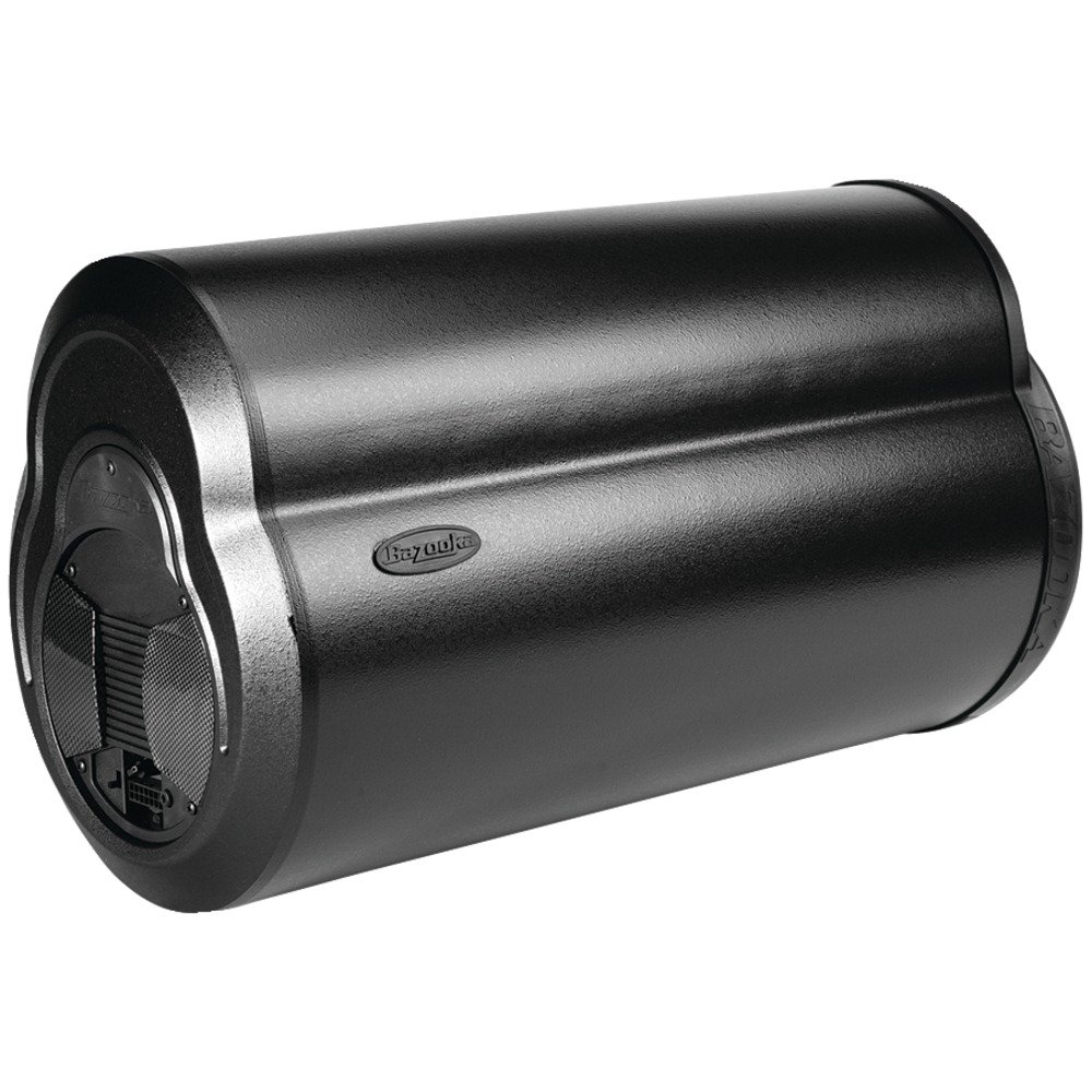 BAZOOKA ブルーボディ ボンベ型　サブウーファー Amazon.co.jp: Bazooka BTA10100 BTシリーズ 10インチ 100ワット 増幅