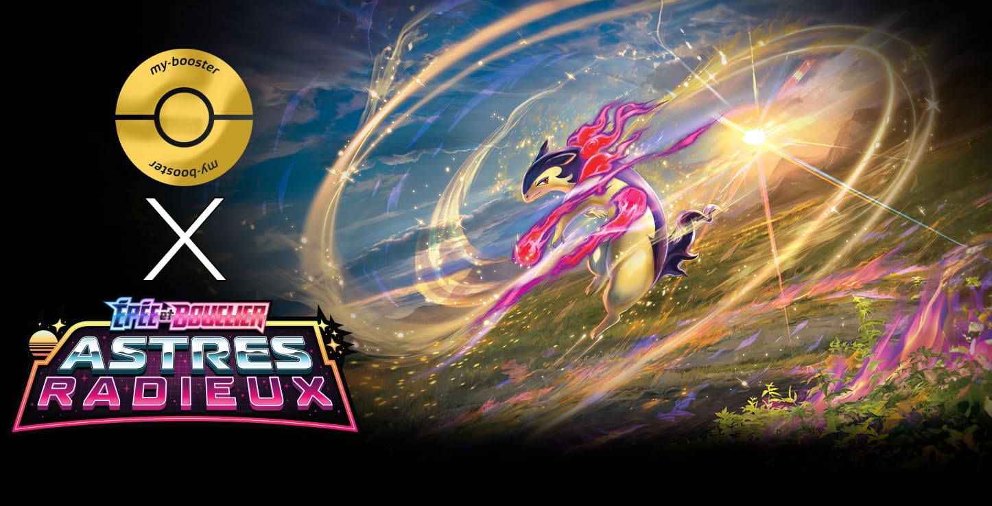 Coffret 10 Cartes Pokémon – Palkia Originel V SWSH253 Full Art – Ultraboost X – Épée Et Bouclier 10 Astres Radieux – Français