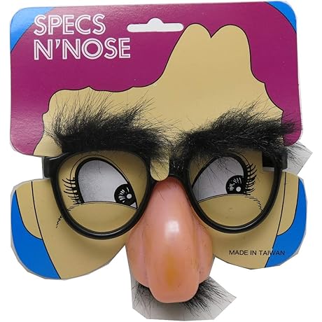 Hilarious Novelty: Fuzzy Mustache Glasses for a Goofy Halloween