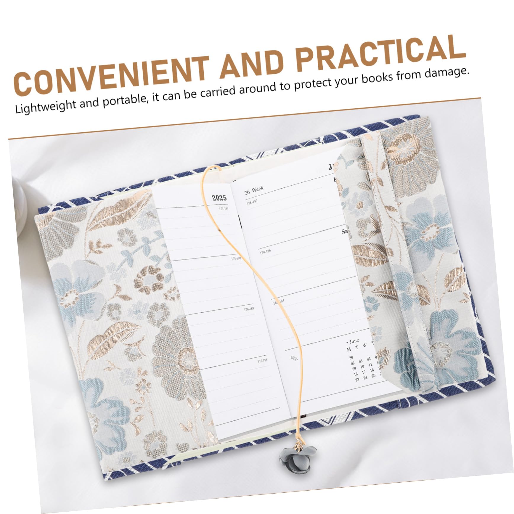NUOBESTY 3 Pezzi Di Comoda Copertina Per Libro Copertina Decorativa Per Quaderno Planner Copertina Decorativa