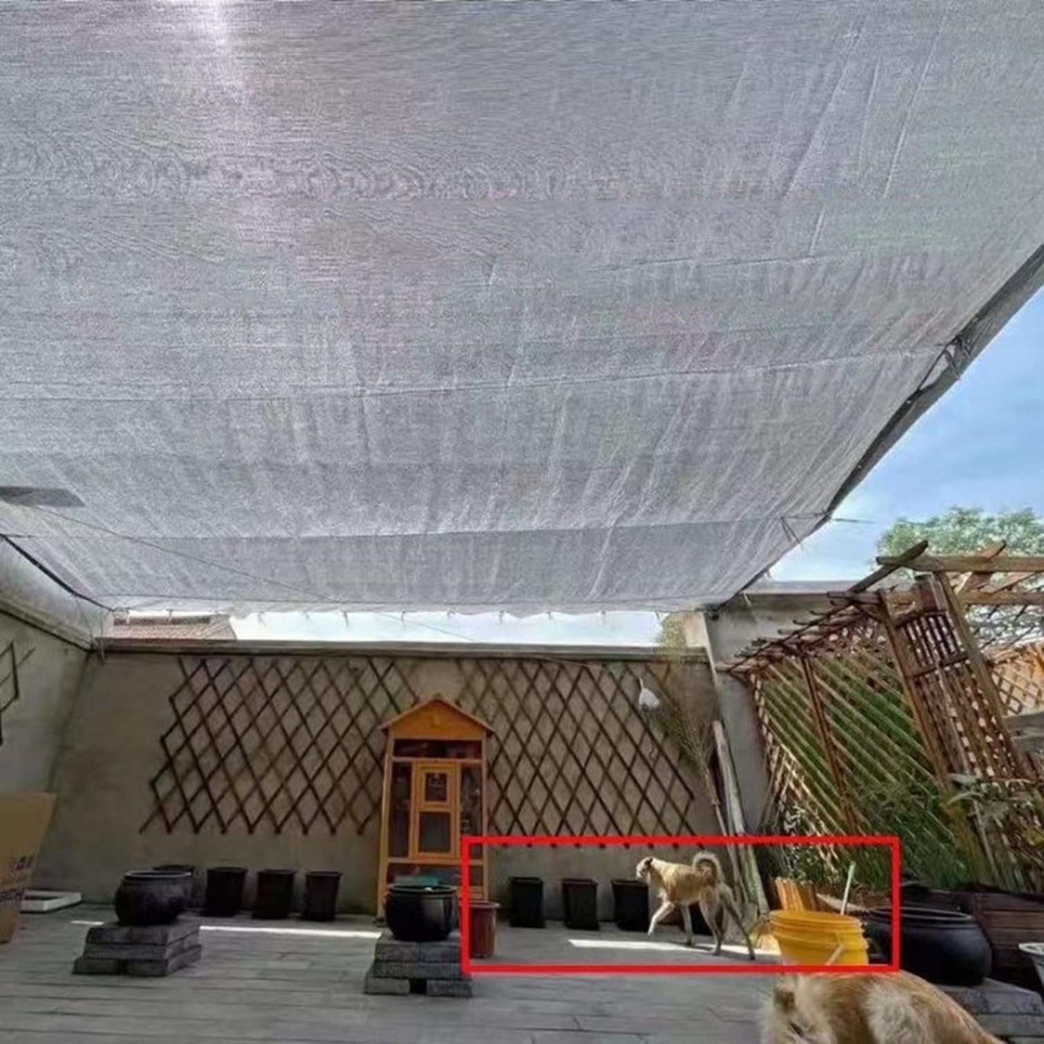 Tissu rafraîchissant à 99 % en aluminium réfléchissant UV pour serres, jardins, terrasses, voitures et abris avec œillets (600 cm x 700 cm)