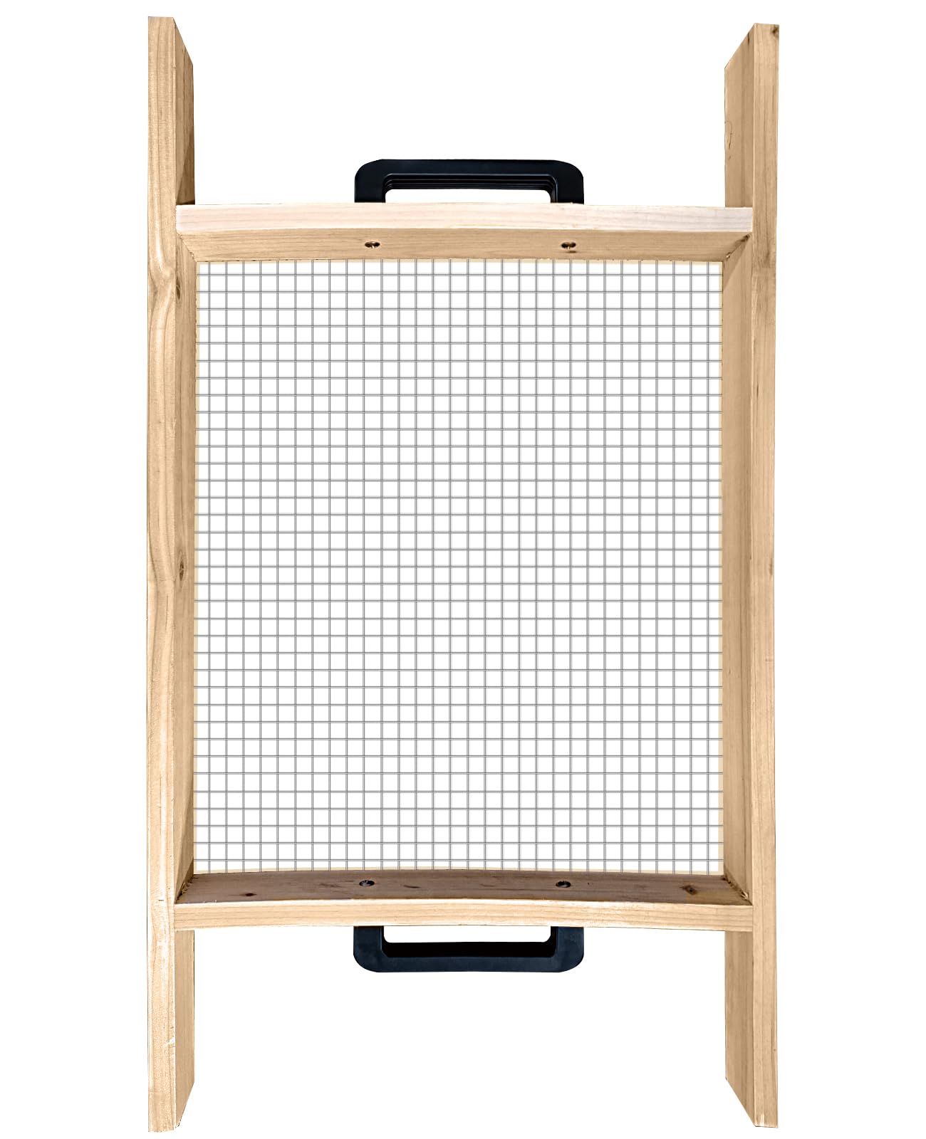 Großes Bodensieb, Schmutzsieb für Gartenarbeit, 45 x 87 cm mit 1,27 cm Sieb, für Schubkarre, Kompostsieb, Gartensieb zum Sieben von Steinen, Blättern, Lehmboden, Sand, Kies