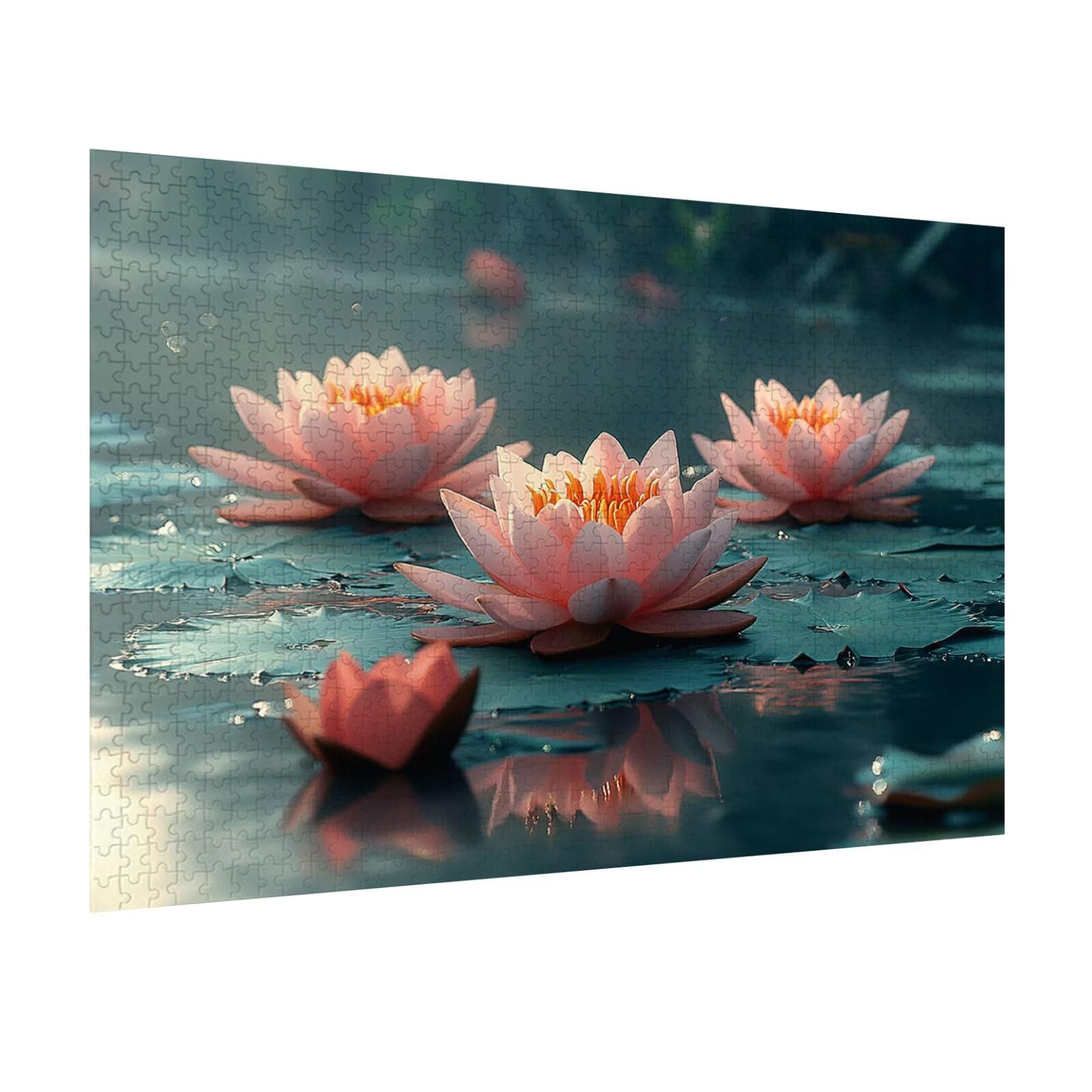 Puzzle 4000 Teile Lotusblumen Herausforderndes Klassische Puzzles, n-411