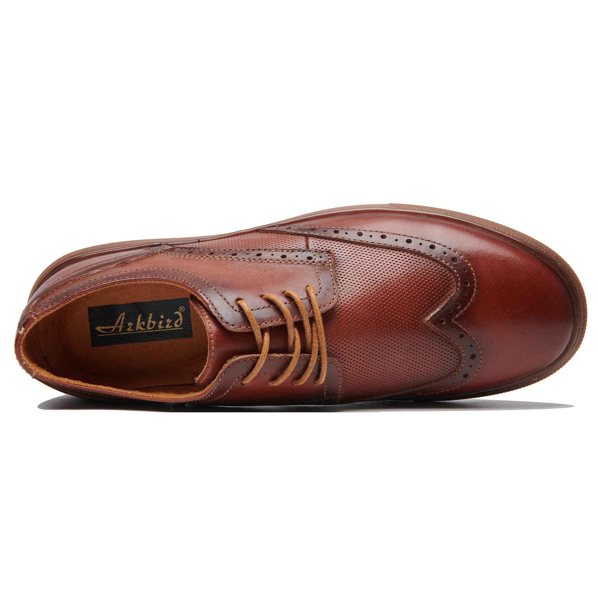 Arkbird Men\'s Oxford Sneakers Casual Dressy Shoes Wingtip Brogue Oxfords Size 10 Arkbird . Men main image 3