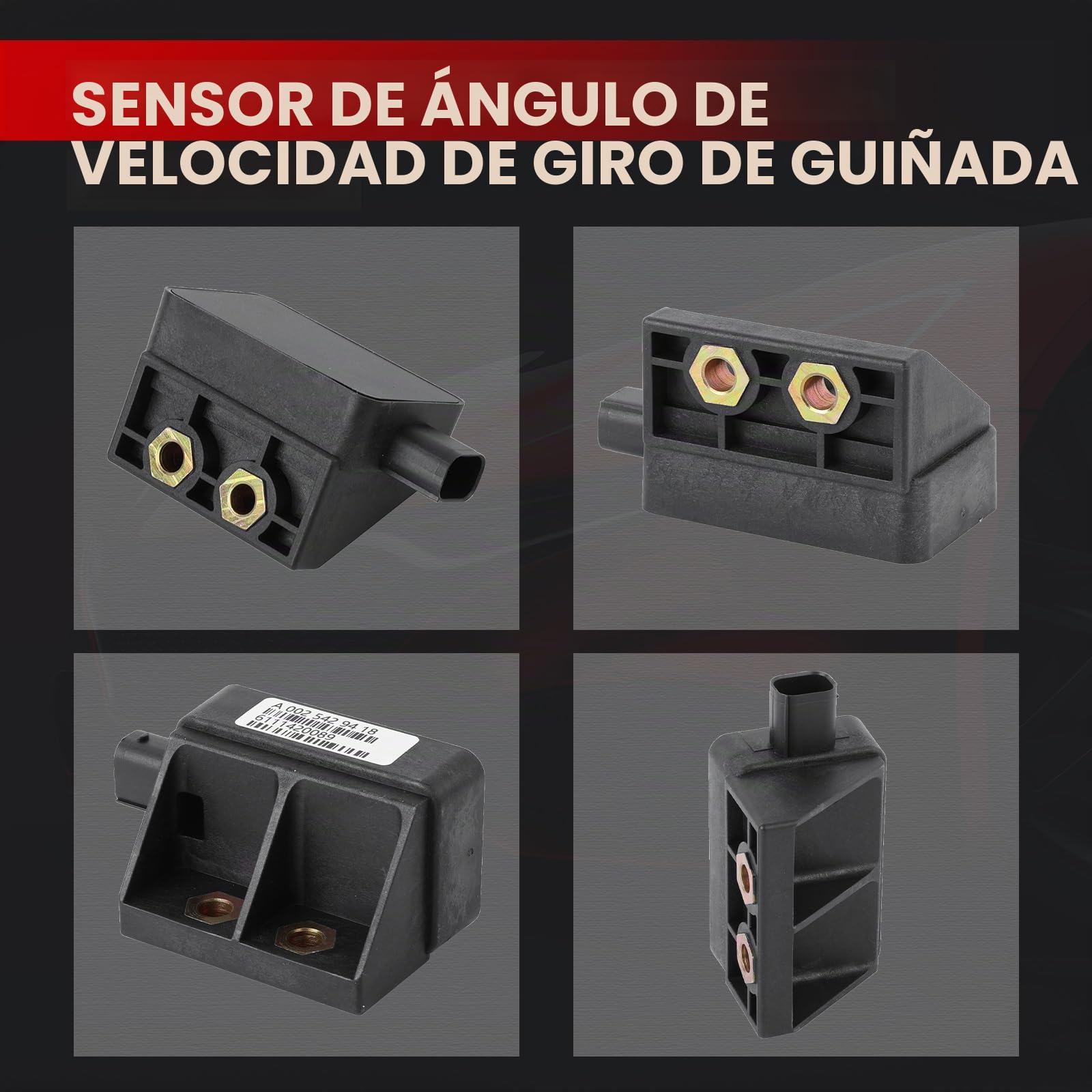 Sensor de velocidad de rotación Sensor de ángulo OE# A0025429418 0025429418 0035422318 Clase C W203 S203 Clase ML W163 Sensor de aceleración longitudinal/transversal