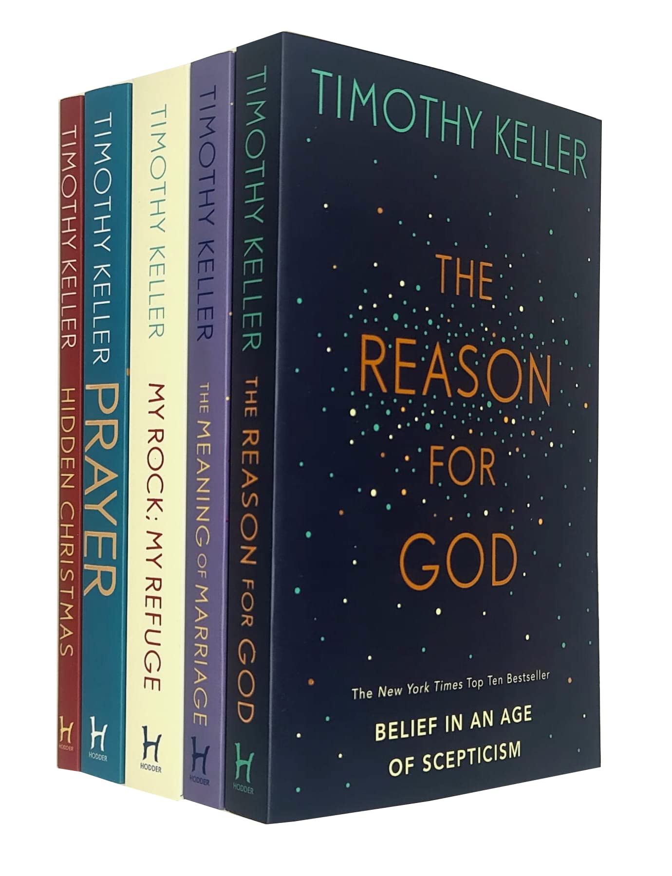Timothy Keller 5 Books Collection Set (Hidden Christmas, Prayer, My Rock; My Refuge, The Reason For God & The Meaning of Marriage) Paperback – 3 Dec. 2022