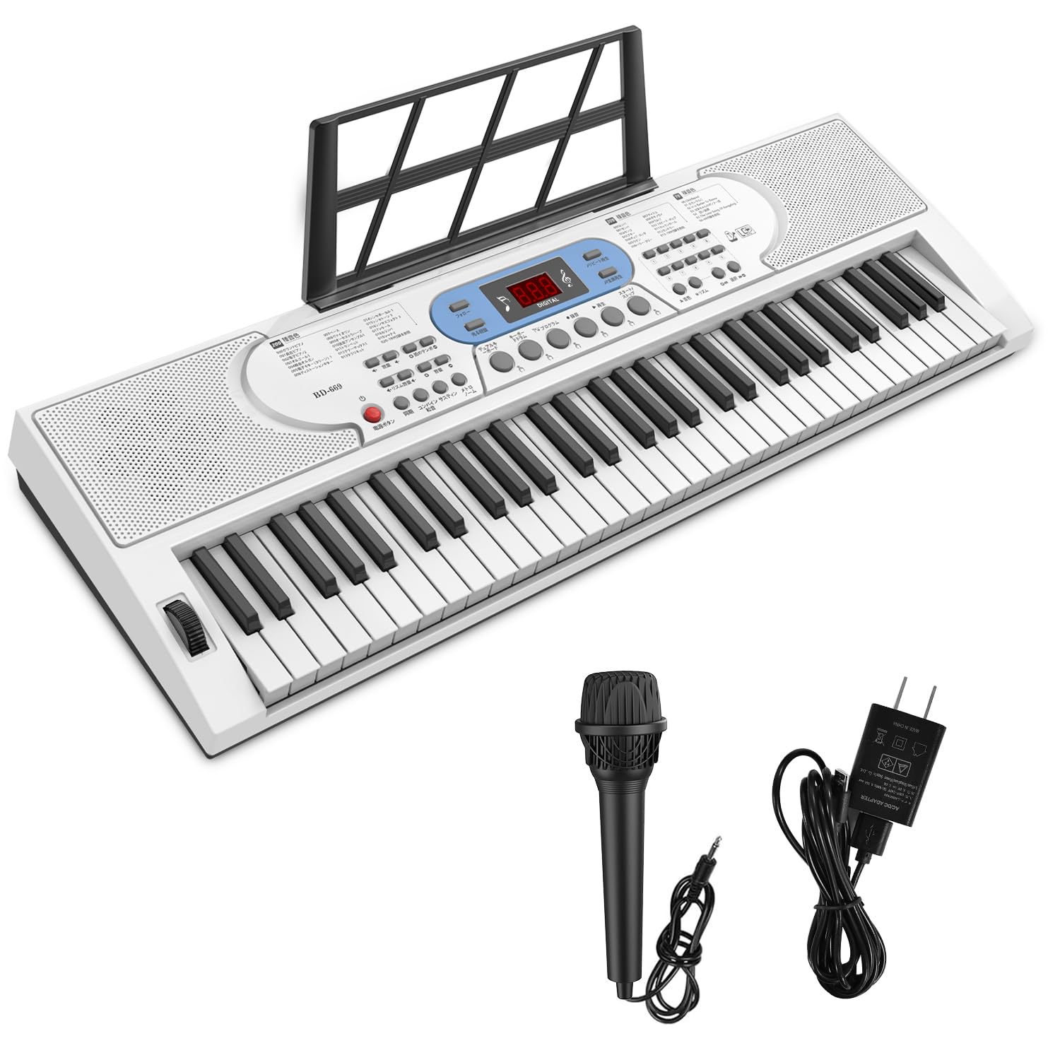 Amazon.co.jp: 電子ピアノ 61鍵盤 キーボード ピアノ 70デモ曲 200音色