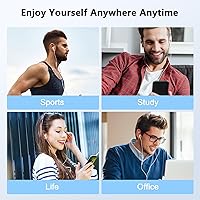 Vista 7 de 2 unidades de auriculares con cable para iPhone con control remoto incorporado para controlar música, llamadas telefónicas y volumen, compatibles