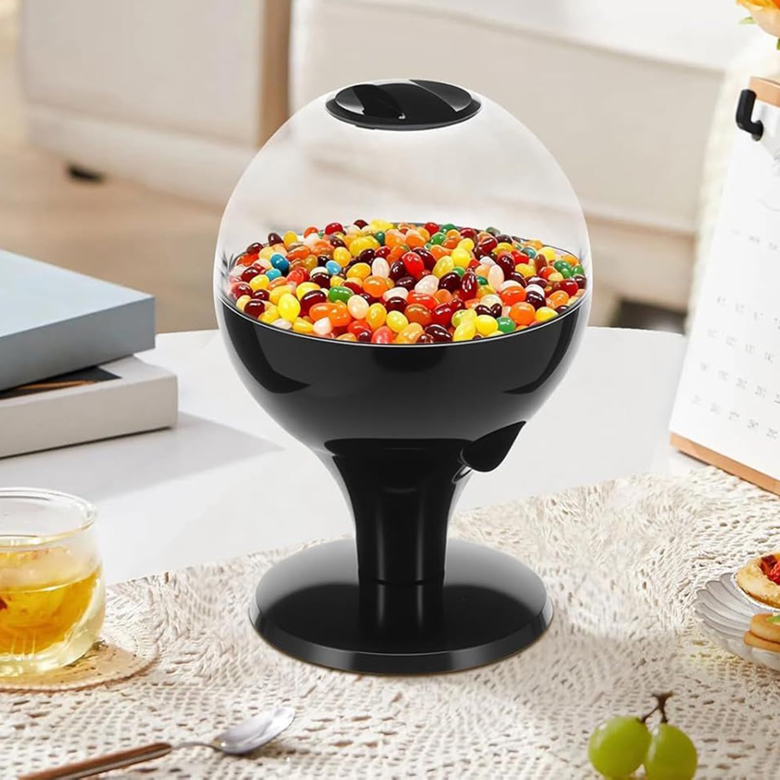 Générique Distributeur de Bonbons Automatique - Machine avec Capteur Automatique | Distributeur de Bonbons pour Bureau - pour Snacks, Aliments, Noix, Bureau, Maison, Plan de Travail, Halloween, Noël