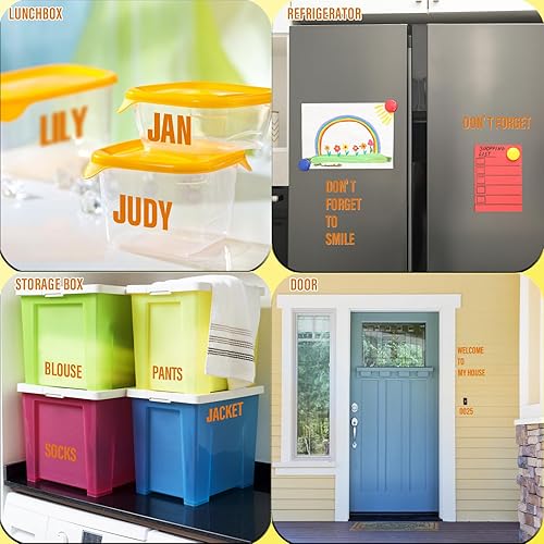 Vista 16 de Calcomanías de letras, 300 piezas, 30 hojas, vinilo autoadhesivo, impermeable, números de buzón, alfabeto para buzón, ventana, puerta, letrero, Negro