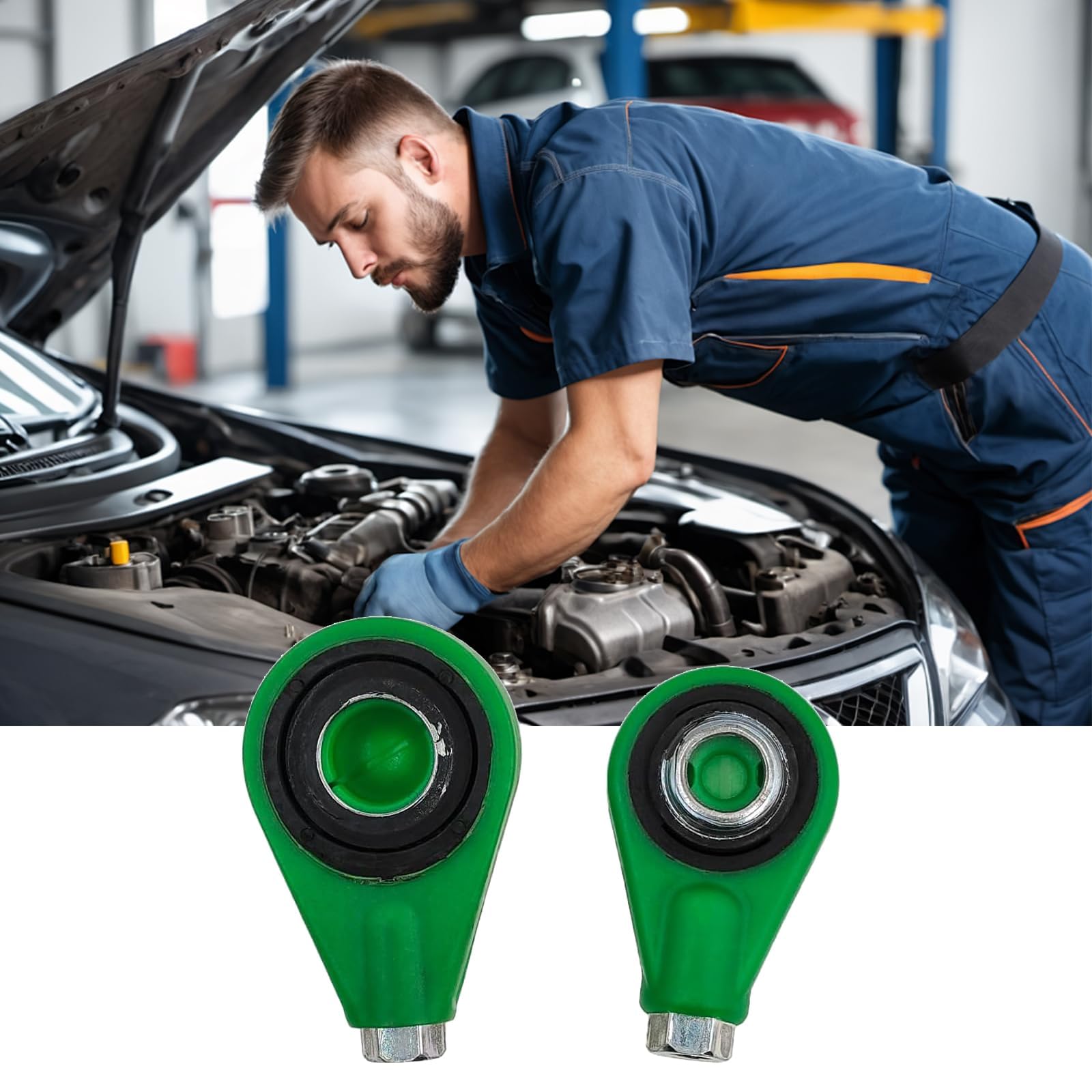 Schaltzug Buchsen Set Für Fiat 500 & Ford KA - 2-tlg. Getriebeenden 10mm & 12mm