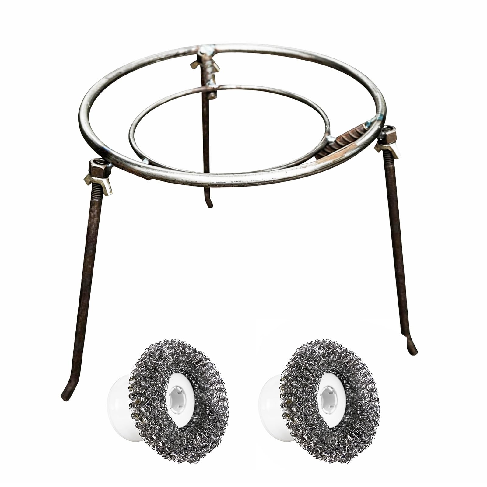 Treppiede per Braciere Supporto per Cucinare, Supporto per Pentola da Campeggio e falò, Treppiede per Pentola da Cucina Rimovibile, Accessori per Pentole per Barbecue in Giardino