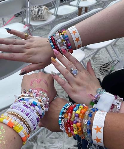 Miniatura 3 de FASHEWELRY 10 hebras planas redondas de arcilla polimérica de 0.236 pulgadas (0.236 in) hechas a mano, cuentas espaciadoras de disco, cuentas