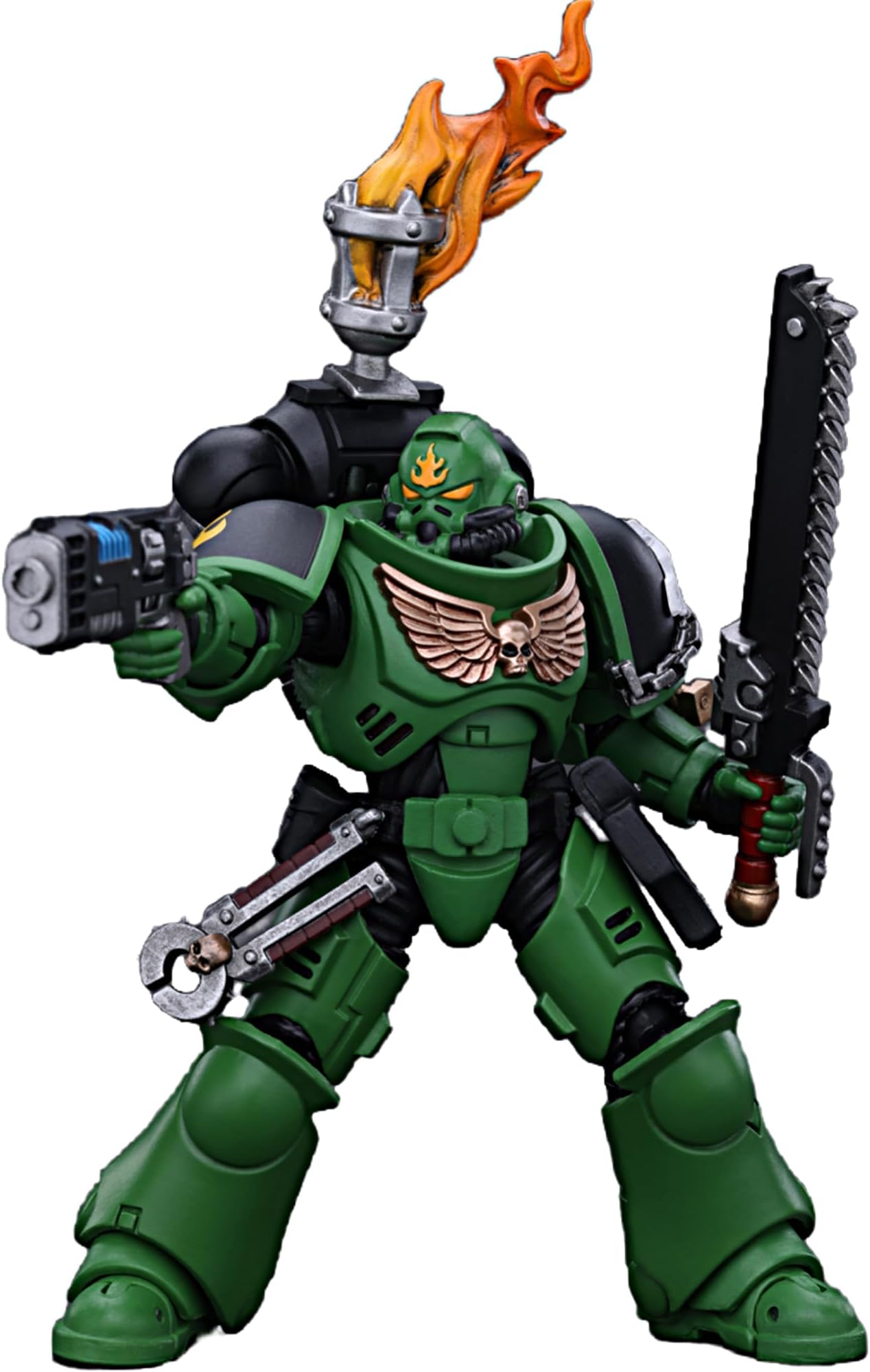 JOYTOY Warhammer 40k 1/18 Action Figure Salamanders Intercessors Sergeant Tsek'gan Collectible Gifts,Toys for Kids 15+ and Adults 4.76-inch