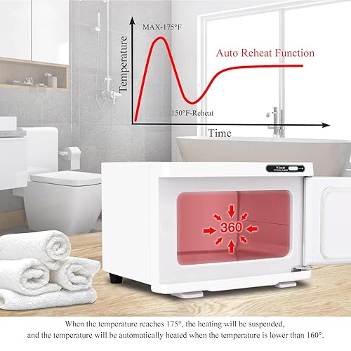 Miniatura 10 de Hot towel warmer, 8L Towel Warmer Spa, Professional Towel Warmer for Facial,Small Towel warmer caddy for Salon,Spa, Message