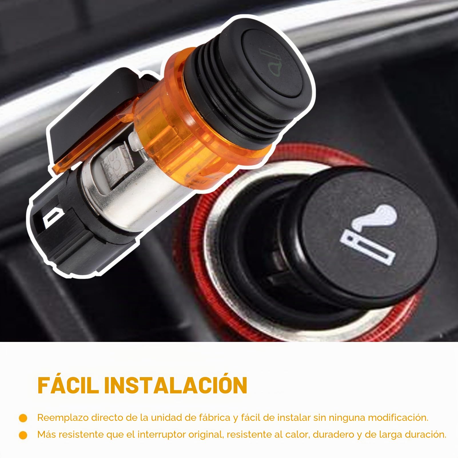 Kit de mechero y toma de corriente para Doblo, Linea, Punto, Grande Punto, Panda, Fiorino, Palio, Stilo, Scudo, 500, Ypsilon II