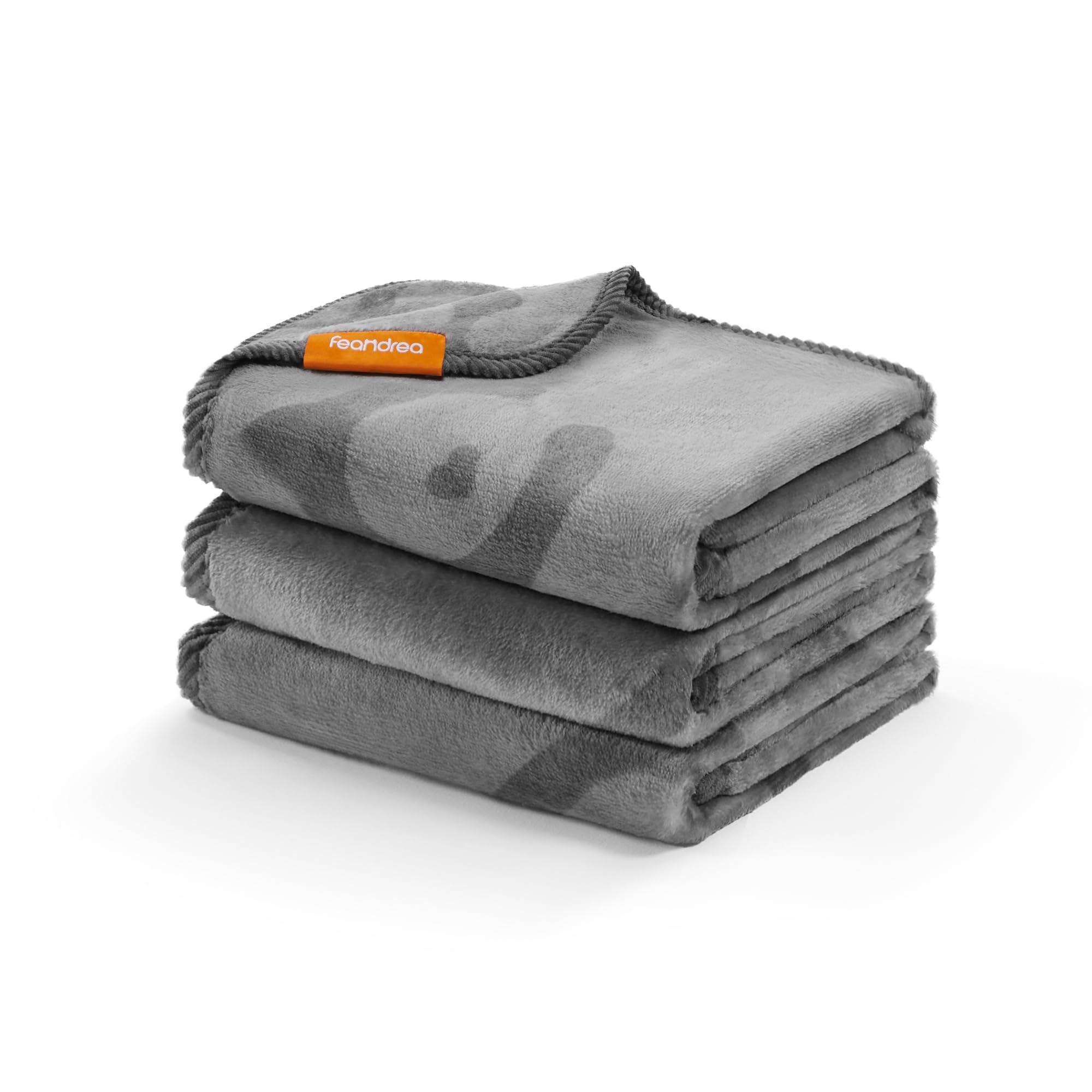 Feandrea Mantas para Mascotas, Juego de 3, Mantas Lavables para Gatos, XS, 60 x 40 cm, para Gatitos y Gatos Pequeños, Manta de Franela para Sofá de Perro, Gris Pizarra PPB011G01