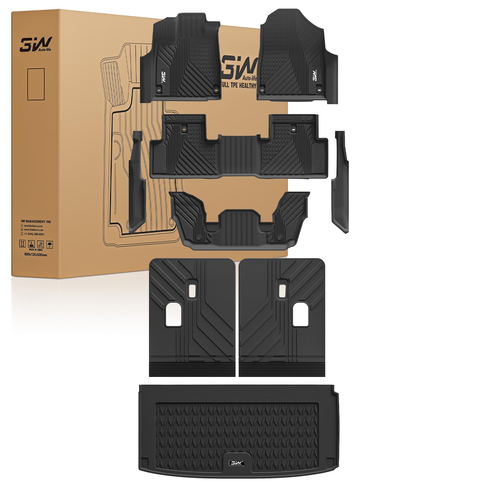 3W Floor Mats for Acura MDX