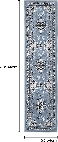 Miniatura 132 de Home Dynamix Premium Sakarya - Tapete tradicional con borde y medallón, gris, tapete rectangular de 7 pies 8 pulgadas x 10 pies 7 pulgadas Azul